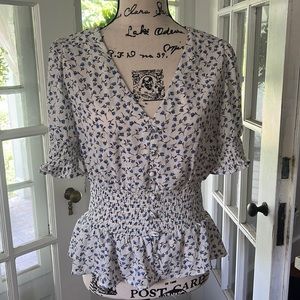 Sienna sky size large blouse floral